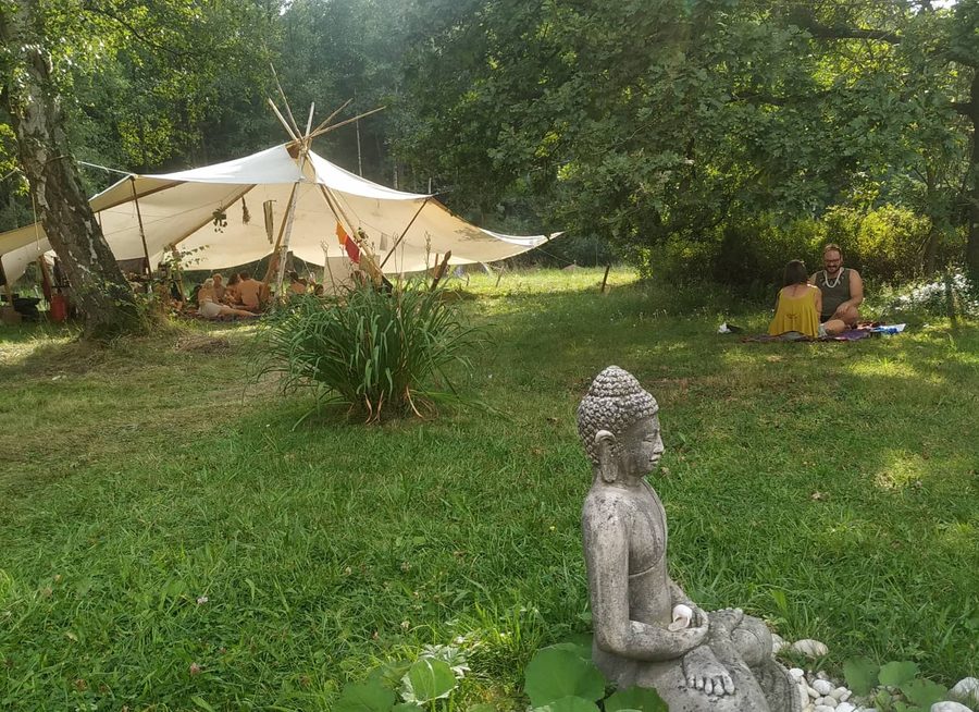 Tea tent at The Festival of Sensuality